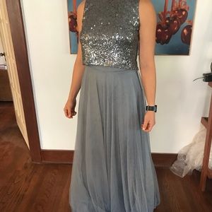 Bridesmaid Jenny Yoo Winslow skirt w/ sequin top